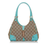 Gucci GG Canvas Nailhead Jackie Shoulder Bag (32595)