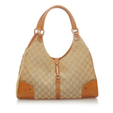 Gucci GG Canvas Nailhead Jackie Shoulder Bag (33236)