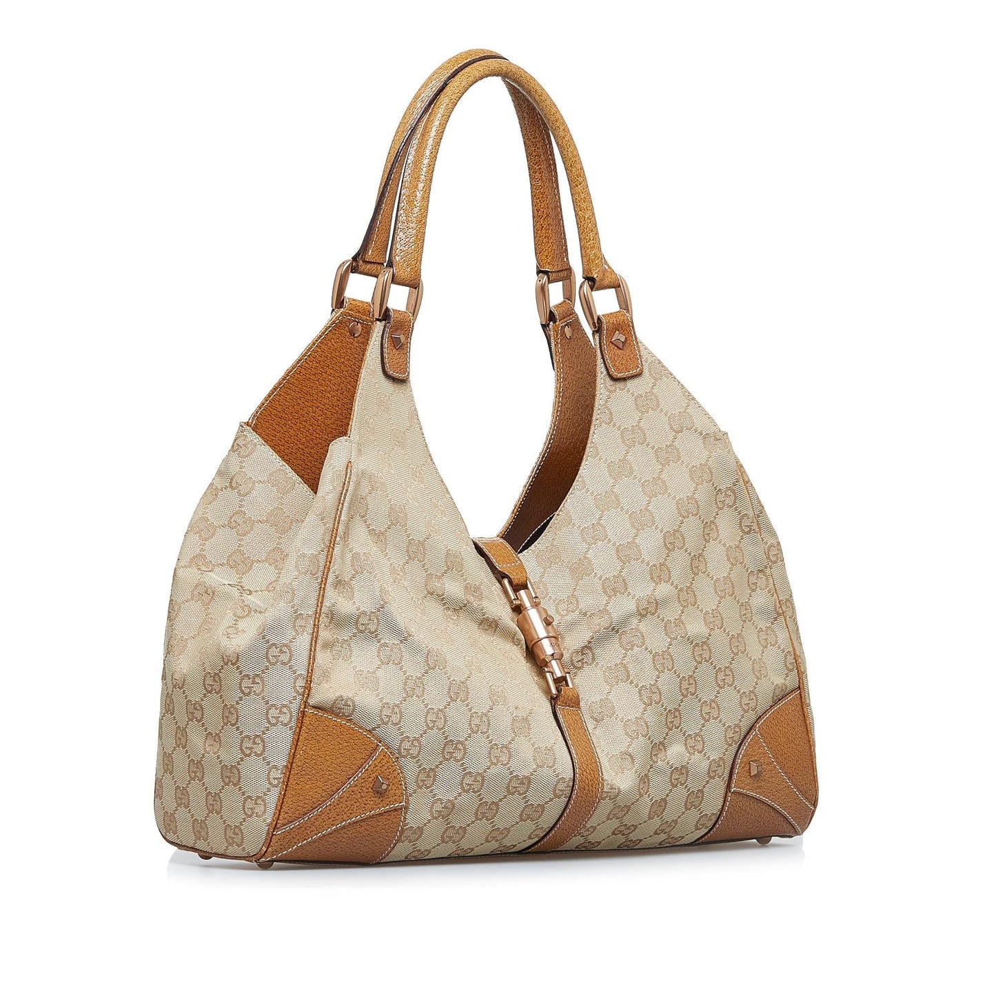 Gucci GG Canvas Nailhead Jackie (fVp81V)