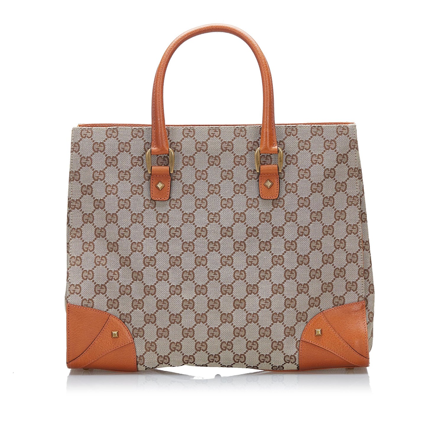 Gucci GG Canvas Nailhead Tote (37933)