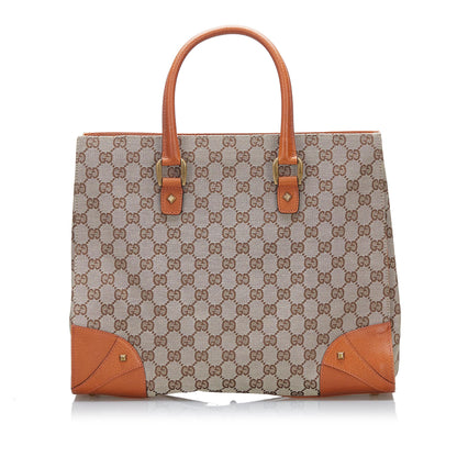 Gucci GG Canvas Nailhead Tote (37933)