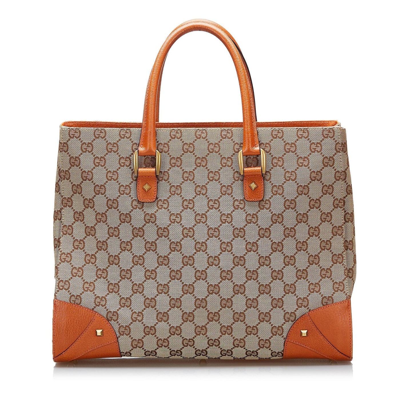 Gucci GG Canvas Nailhead Tote (ThiuAq)