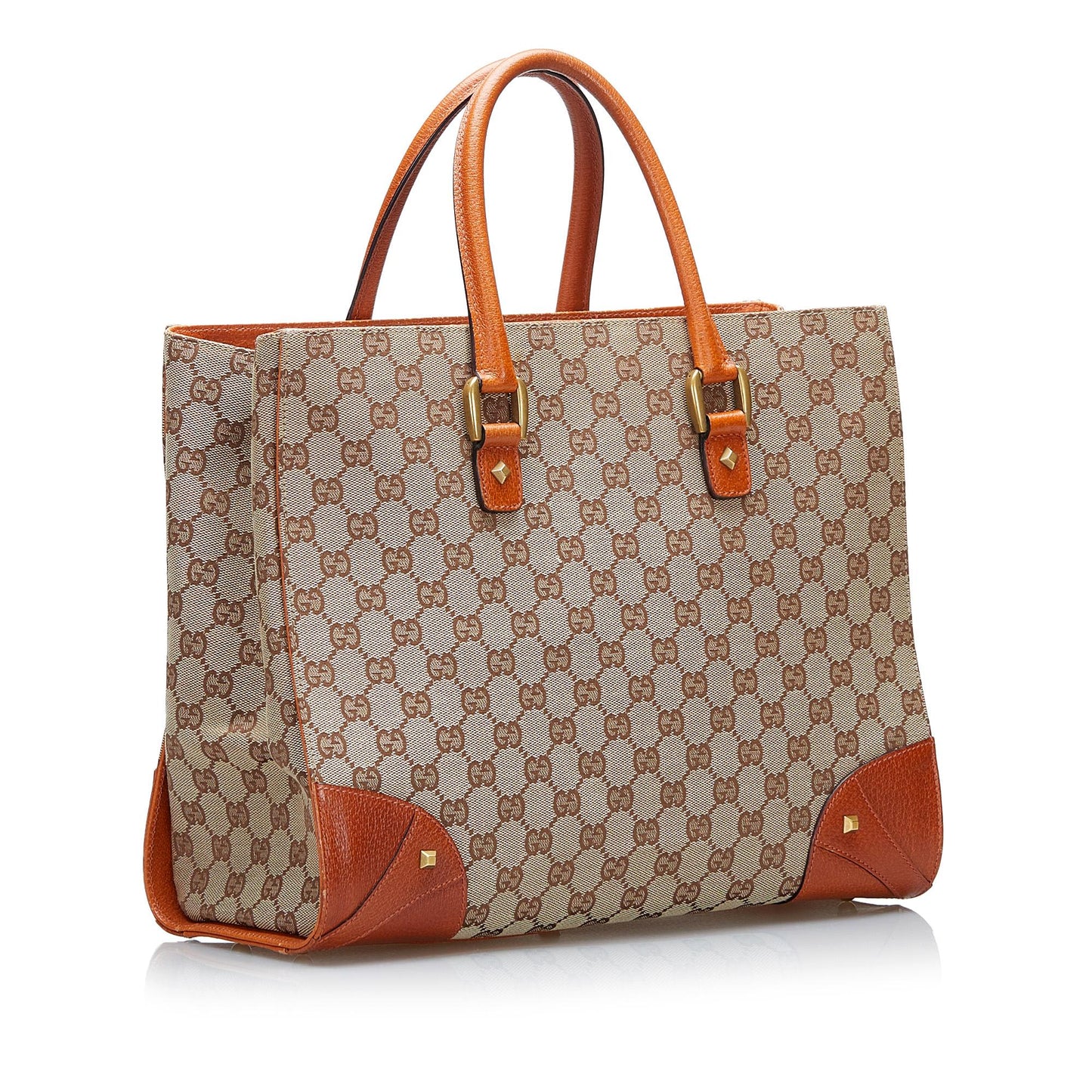Gucci GG Canvas Nailhead Tote (ThiuAq)
