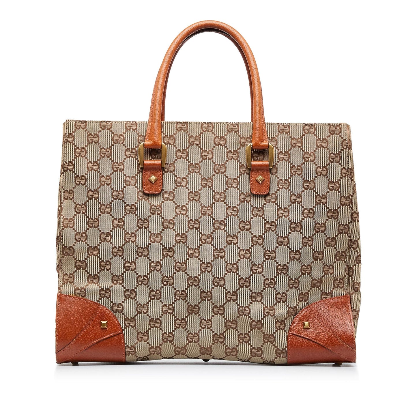 Gucci GG Canvas Nailhead Tote (WscBwZ)