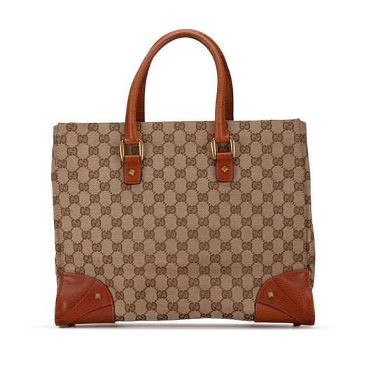 Gucci GG Canvas Nailhead Tote (dPdEYp)