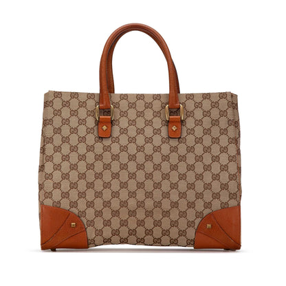 Gucci GG Canvas Nailhead Tote (dPdEYp)
