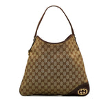 Gucci GG Canvas New Britt Hobo (M9DMWm)