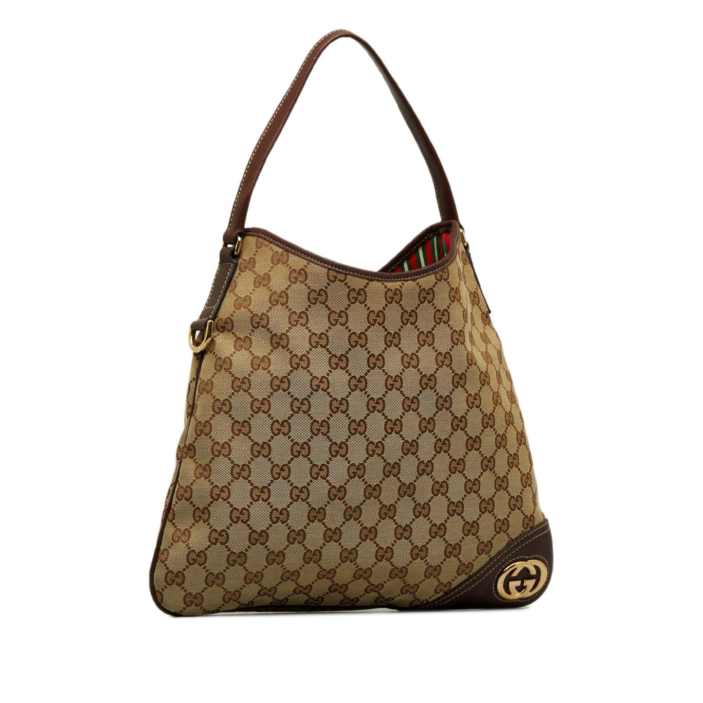 Gucci GG Canvas New Britt Hobo (M9DMWm)