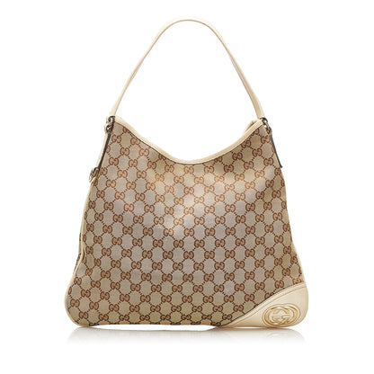 Gucci GG Canvas New Britt Shoulder Bag (35620)