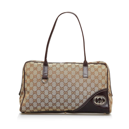 Gucci GG Canvas New Britt Shoulder Bag (zjo0YD)