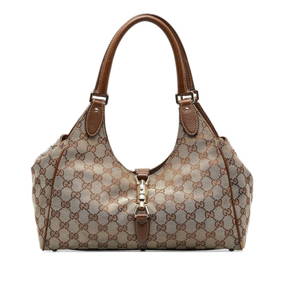 Gucci GG Canvas New Jackie Shoulder Bag (tvpwSB)