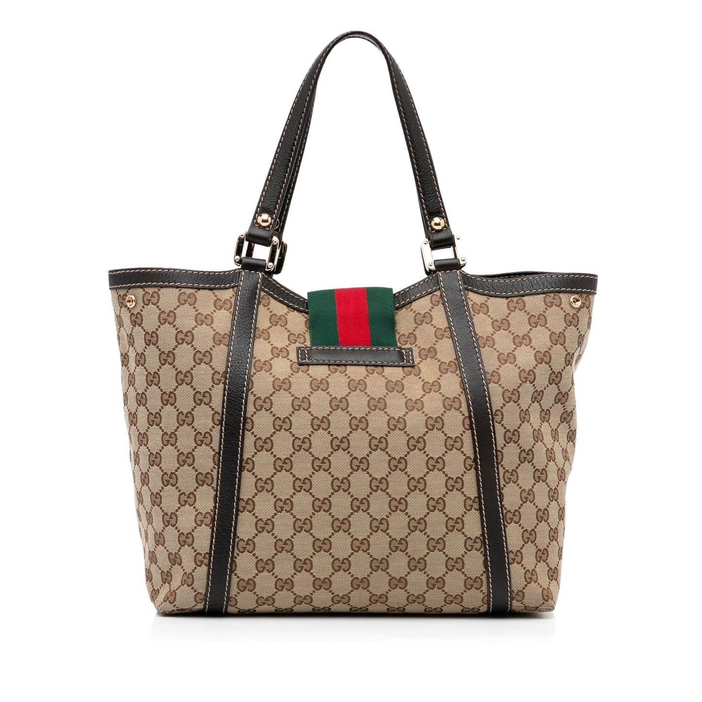 Gucci GG Canvas New Ladies Web Tote (rjYda9)