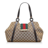 Gucci GG Canvas New Ladies Web Tote (nXYCc6)
