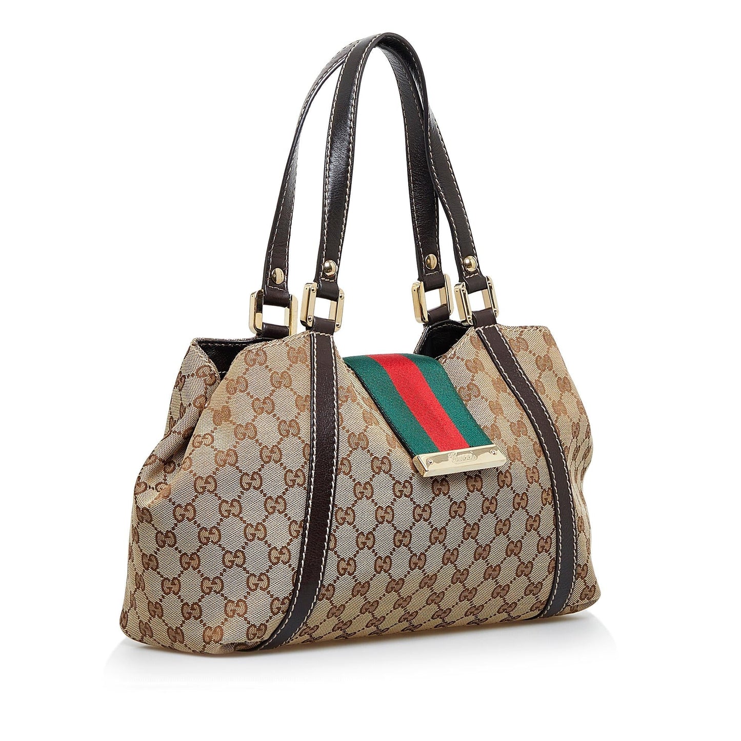 Gucci GG Canvas New Ladies Web Tote (nXYCc6)