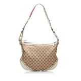 Gucci GG Canvas Pelham Studded Hobo Bag (vlHJxE)