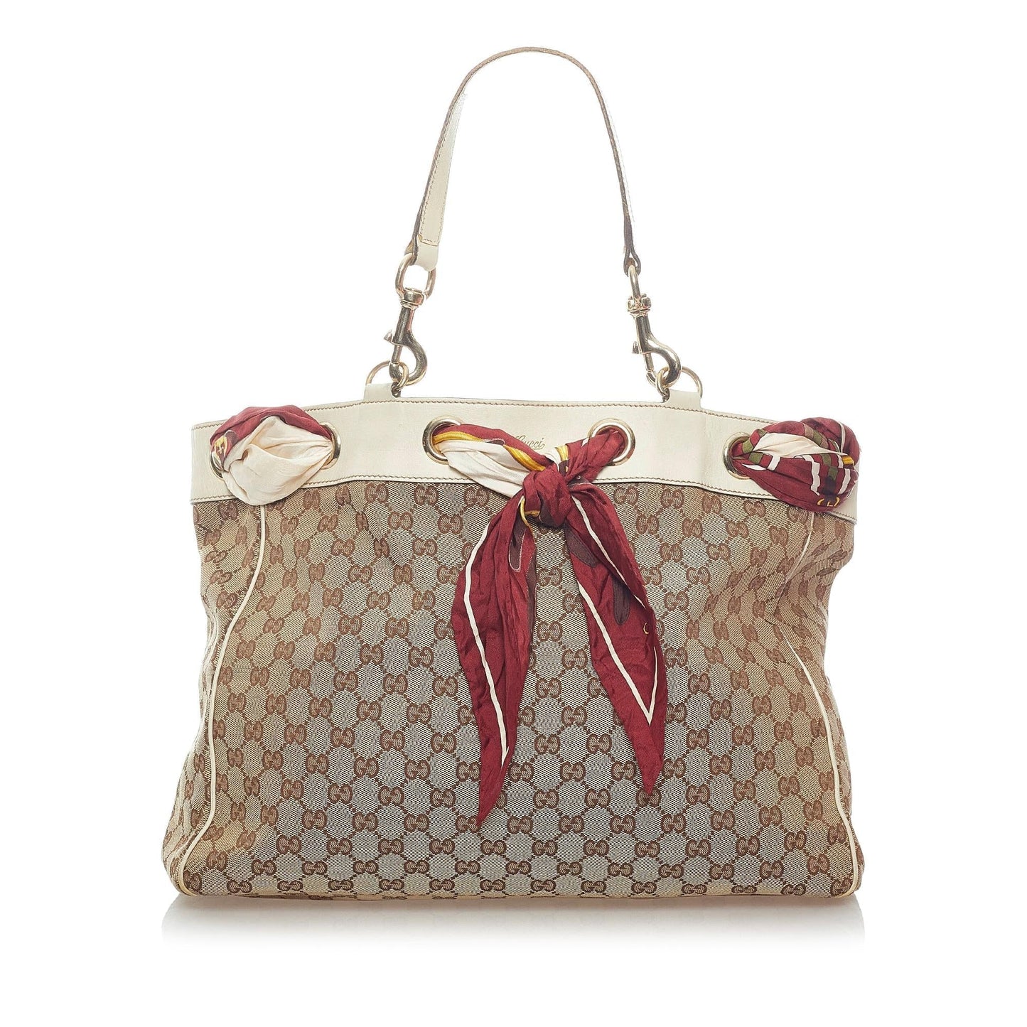 Gucci GG Canvas Positano Scarf Tote Bag (33355)