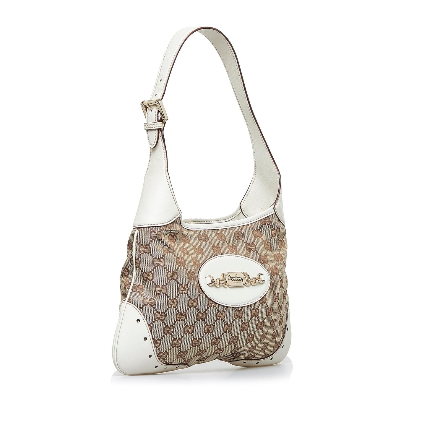 Gucci GG Canvas Punch Shoulder Bag (1mCEKQ)
