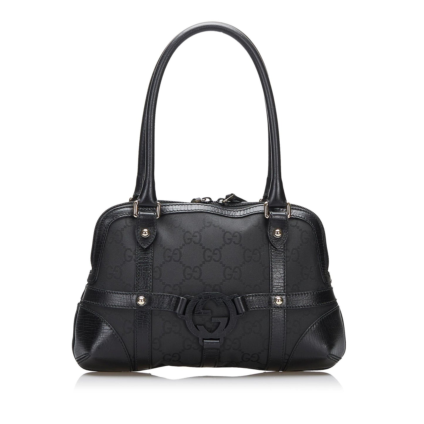 Gucci GG Canvas Reins Handbag (kxn1Yk)