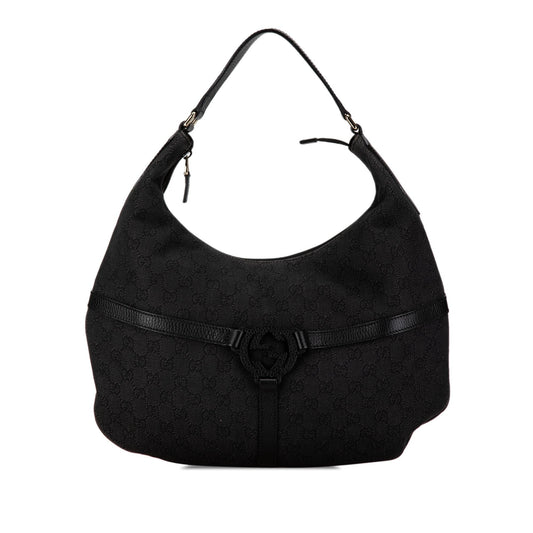 Gucci GG Canvas Reins Hobo Bag (oCFlyu)