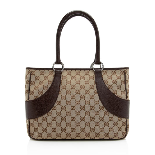 Gucci GG Canvas Ring Medium Zip Tote (SHF-22955)