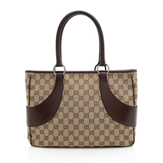 Gucci GG Canvas Ring Medium Zip Tote (SHF-22955)