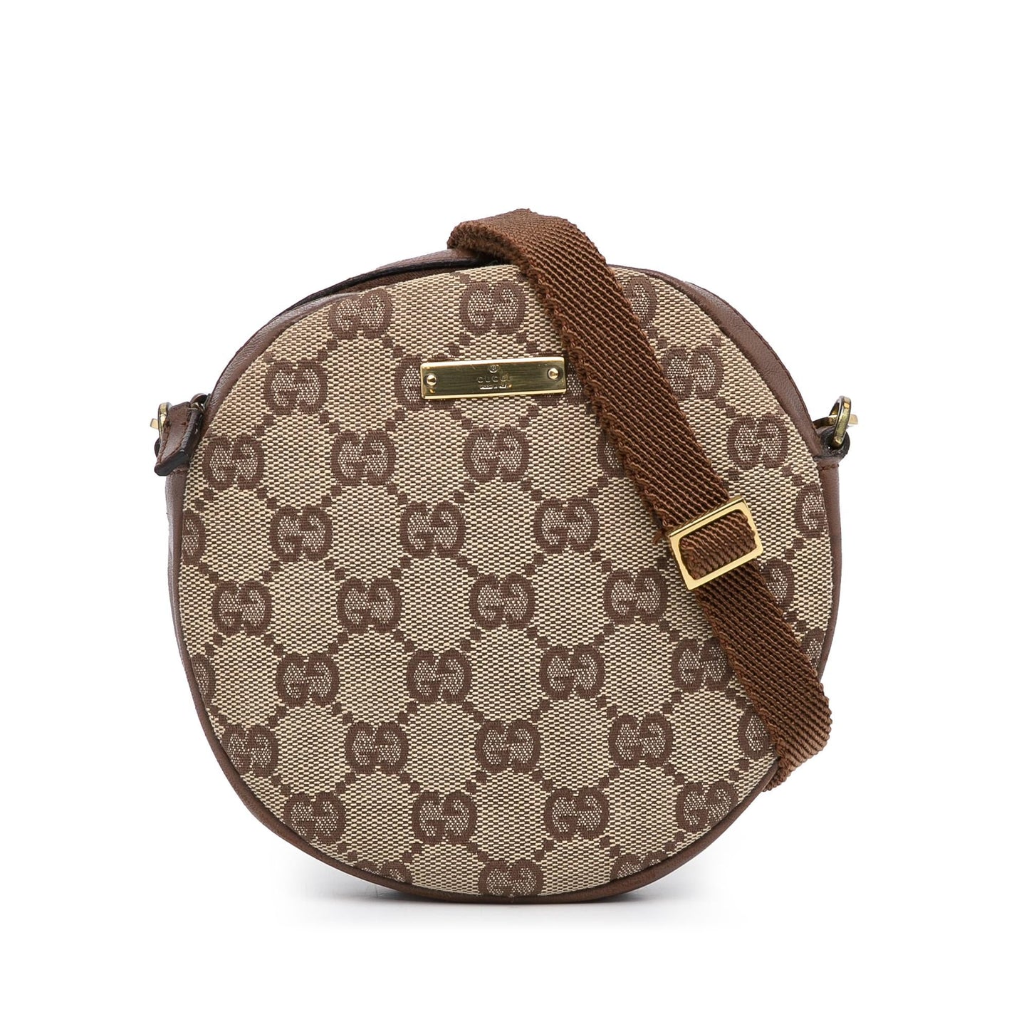Gucci GG Canvas Round Crossbody (vcB2C2)