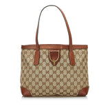Gucci GG Canvas Stirrup Handbag (4H8XJO)