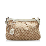 Gucci GG Canvas Sukey Crossbody (0kv9rv)