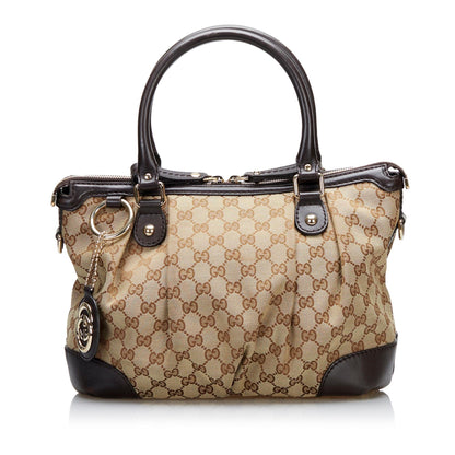 Gucci GG Canvas Sukey Handbag (35275)