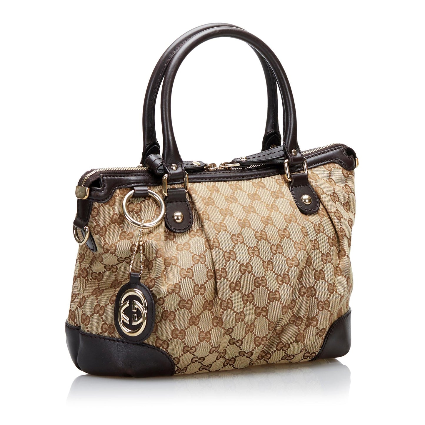 Gucci GG Canvas Sukey Handbag (35275)