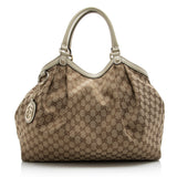Gucci GG Canvas Sukey Large Tote (SHF-21485)