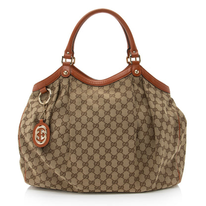 Gucci GG Canvas Sukey Large Tote (SHF-mEkg0y)