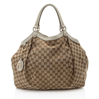 Gucci GG Canvas Sukey Large Tote (SHF-BJePFB)