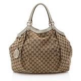 Gucci GG Canvas Sukey Large Tote (SHF-BJePFB)