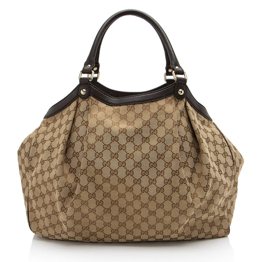 Gucci GG Canvas Sukey Large Tote (SHF-TIeYNz)