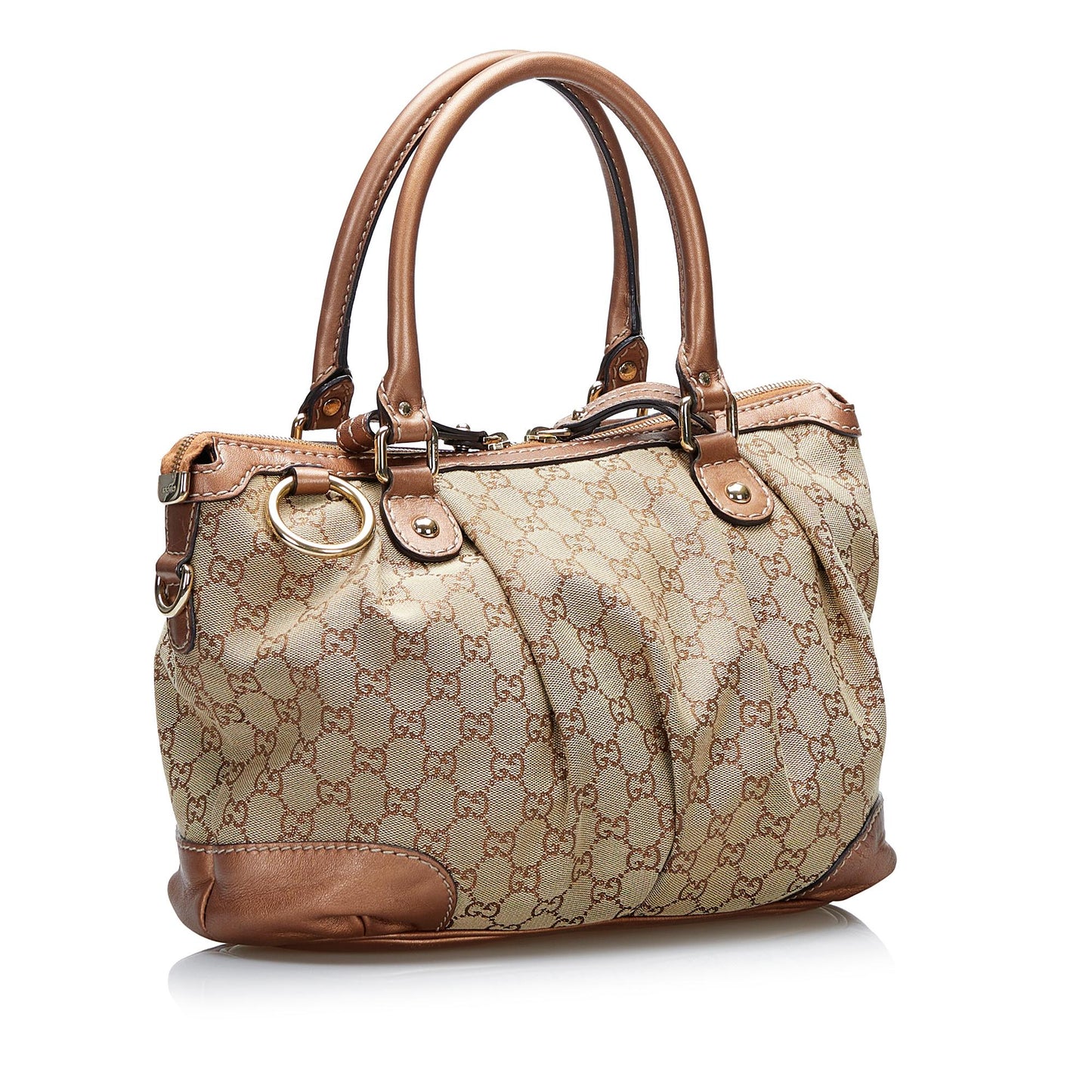 Gucci GG Canvas Sukey Satchel (tzQVlR)
