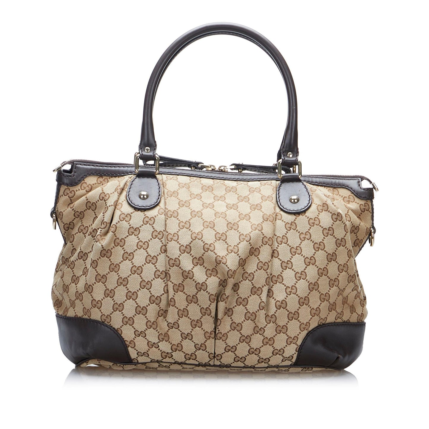 Gucci GG Canvas Sukey Satchel (D5vFKz)