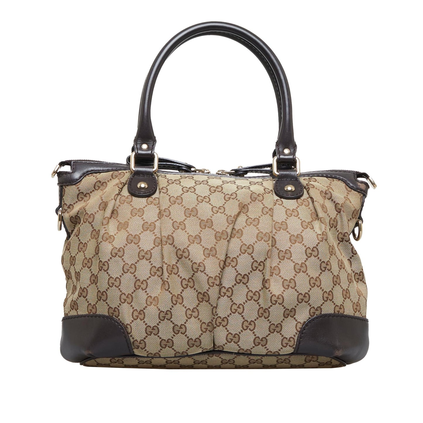 Gucci GG Canvas Sukey Satchel (O2Zpoa)