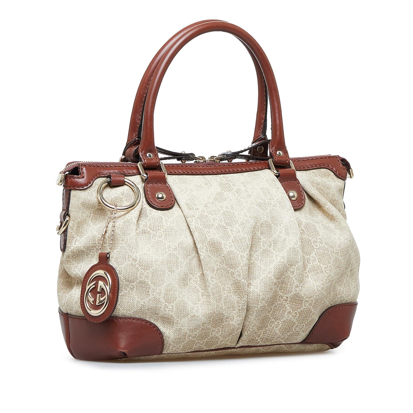 Gucci GG Canvas Sukey Satchel (M2Kzun)
