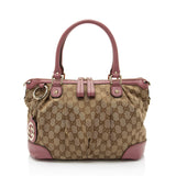 Gucci GG Canvas Sukey Medium Satchel (SHF-pOZTUq)