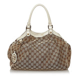 Gucci GG Canvas Sukey Tote Bag (32571)