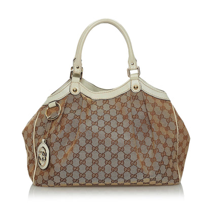 Gucci GG Canvas Sukey Tote Bag (33951)