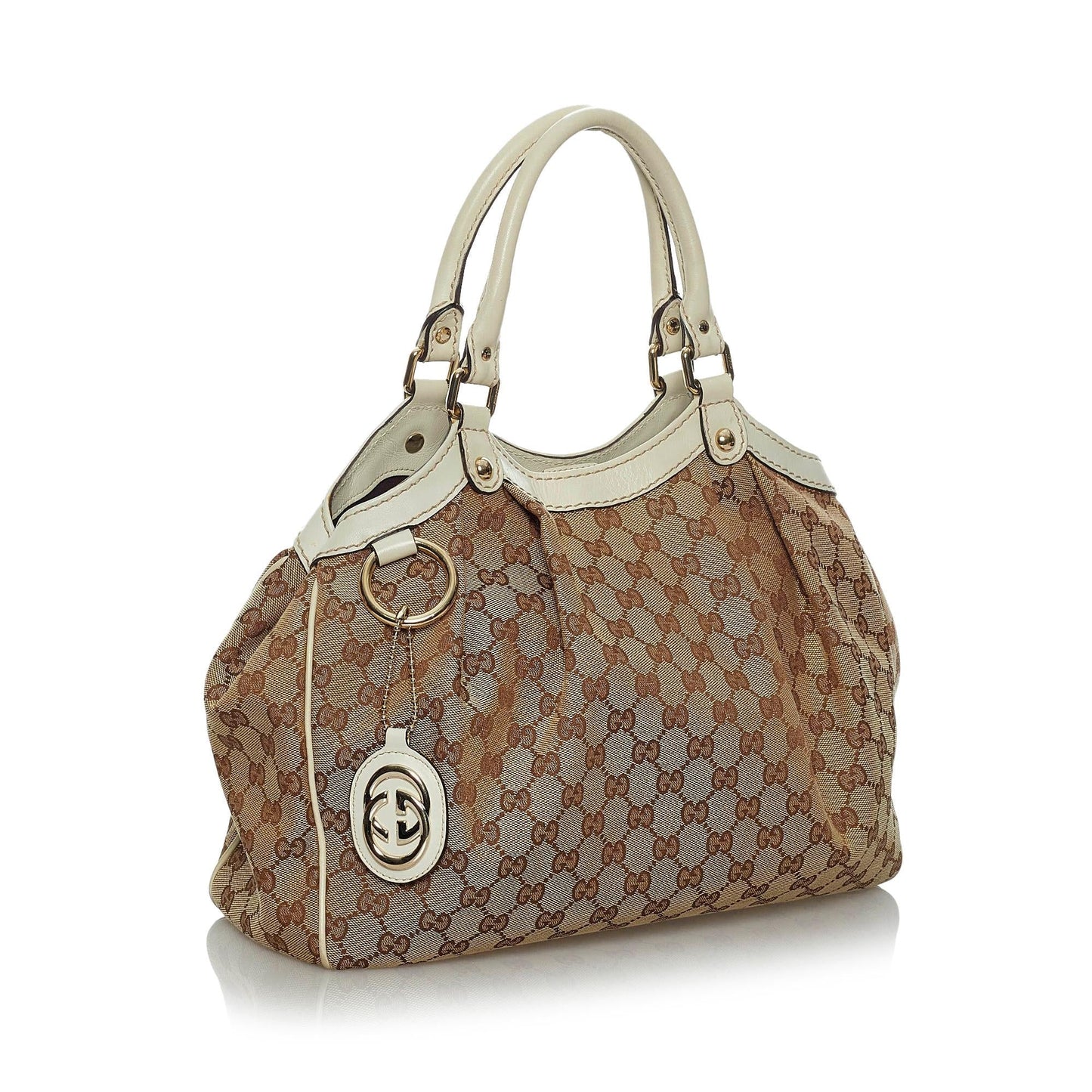 Gucci GG Canvas Sukey Tote Bag (33951)