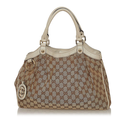 Gucci GG Canvas Sukey Tote Bag (34077)