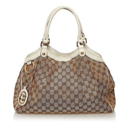 Gucci GG Canvas Sukey Tote Bag (34120)