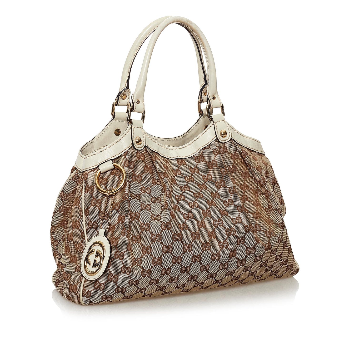 Gucci GG Canvas Sukey Tote Bag (34120)