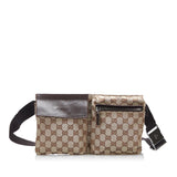 Gucci GG Canvas Twin Pocket Belt Bag (CLPfEq)