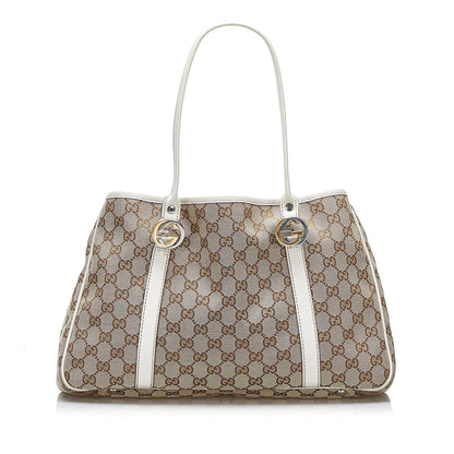 Gucci GG Canvas Twins Tote (gu3wR2)