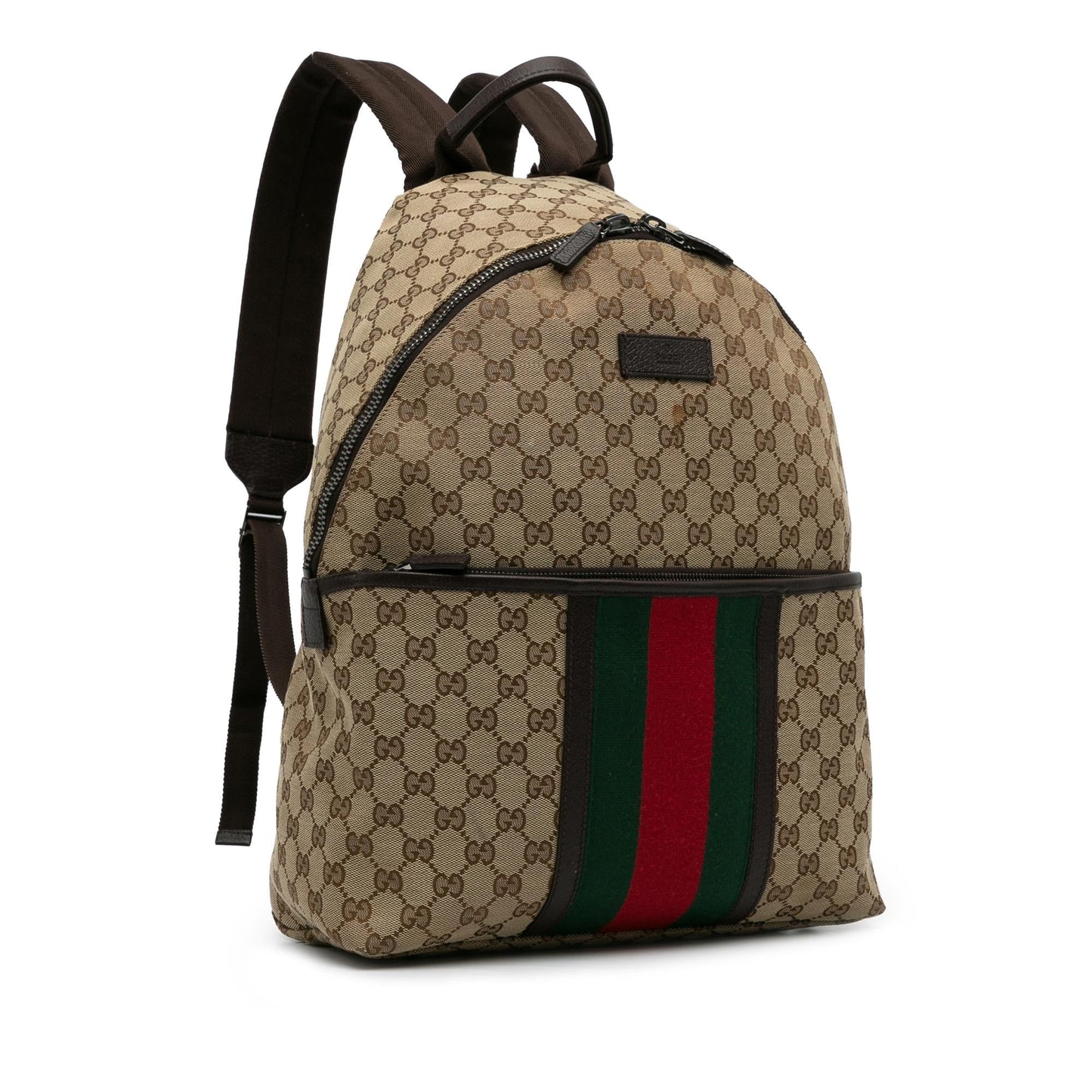 Gucci GG Canvas Web Backpack (HGdiCa)