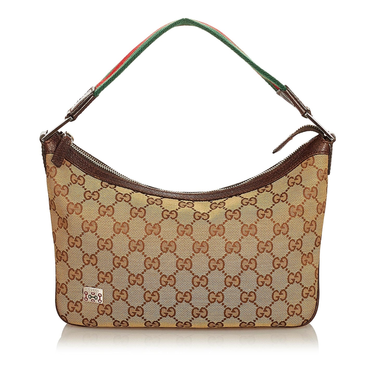 Gucci GG Canvas Web Baguette (31850)